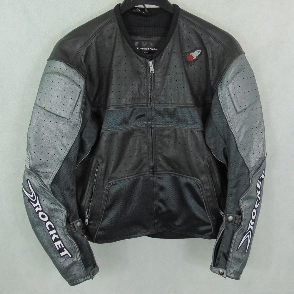 Joe Rocket Honda Leather Moto Jacket size M / 44